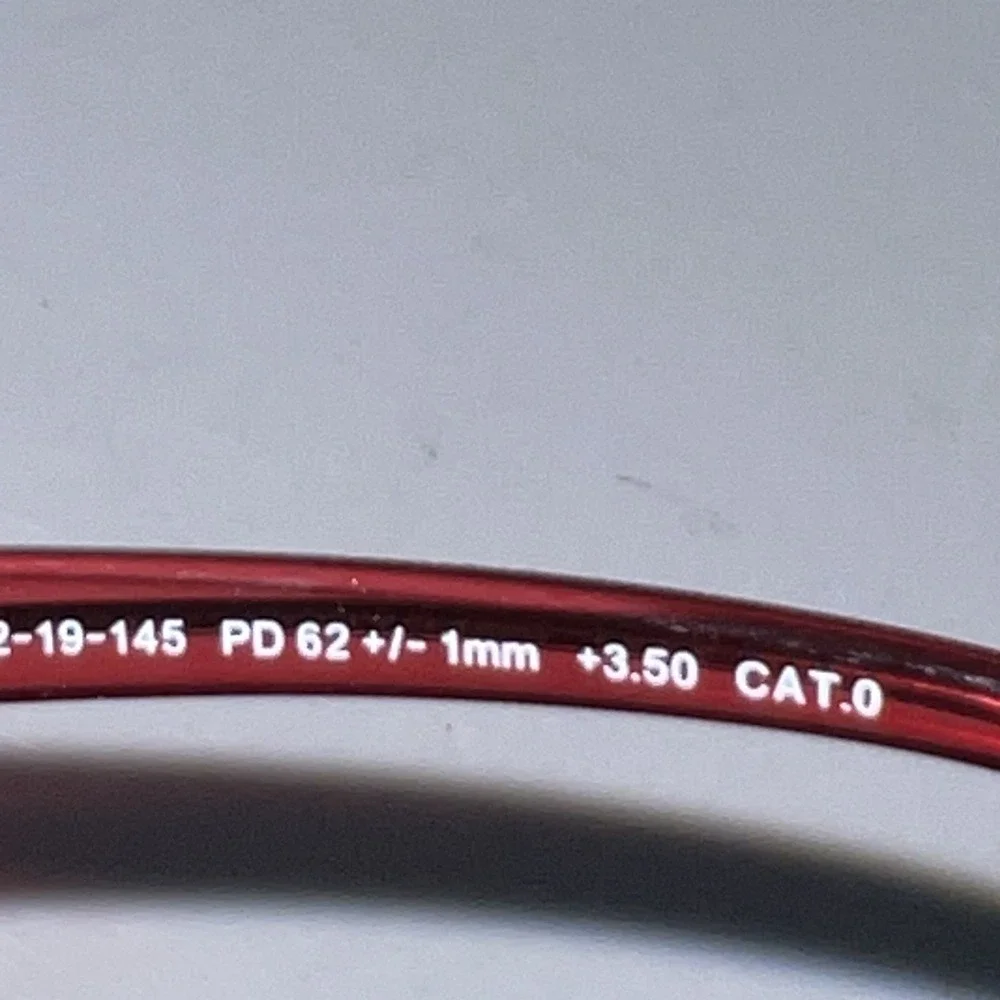 Prive Revaux The Fat Cat LAF Red Readers 52 19 145 PD62 +/- 1mm +3.50 CAT.0‎ EUC